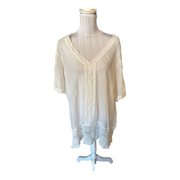 Cute Options White Coverup Size XL - Picture 1 of 3